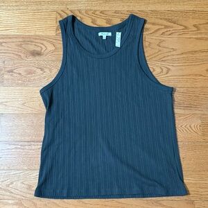 Men’s Madewell Soft Charcoal Textured Tank Top - Size Medium